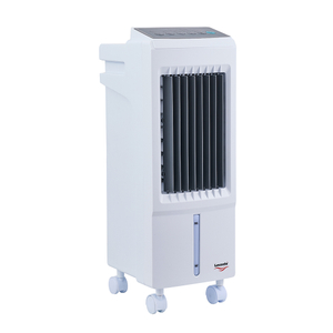 Refroidisseur d'air avec 3 vitesses de ventilateur, 2 blocs de glace, 4 roulettes et t&eacute;l&eacute;commande
